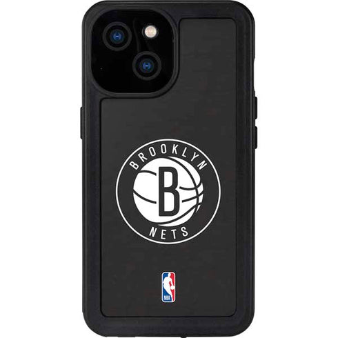 NBA Brooklyn Nets Distressed iPhone 15 Waterproof Case